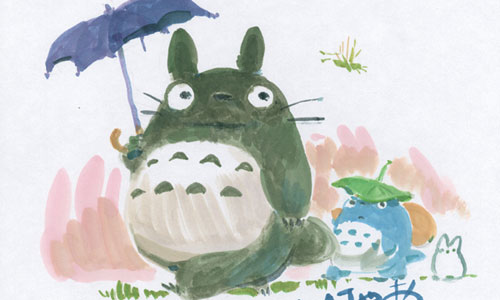 IlustraciÃ³n donada por Hayao Miyazaki