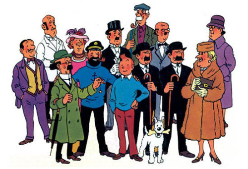 Tintin y sus amigotes