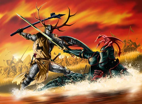 Robert Baratheon lucha contra Rhaegar Targaryen