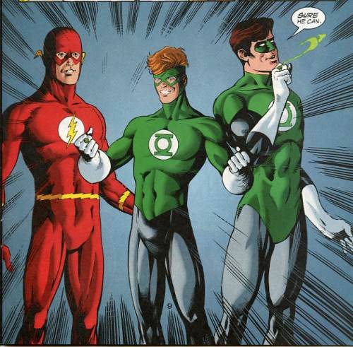 Flash, Green Lantern, Kid Lantern