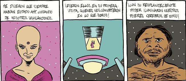 Azul y palido interior