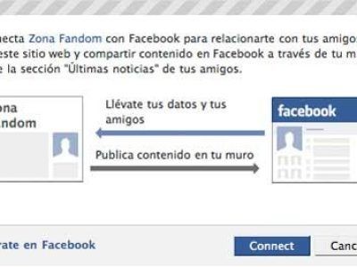 Conéctate a Zonafandom con tu cuenta de Facebook